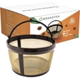 thumbnail image 1 of wqlpp-4 Filtre Réutilisable Panier avec Fond Fermé Compatible avec Cafetière et Cafetière Mr Coffee - Remplacement Permanent Compatible avec Filtres Mr Coffee Style Panier Doré Lot de 1, 1 of 4