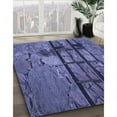 thumbnail image 2 of Ahgly Company Indoor Rectangle Patterned Medium Slate Blue Area Rugs, 5' x 8', 2 of 6