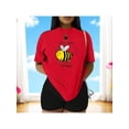 thumbnail image 2 of Playera Bee Happy, Don´t Worry – No te preocupes, Sé Feliz y ¡Zumba Con Estilo! Color Rojo Talla Mediana Marca Emil SaEs, 2 of 4