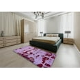 thumbnail image 5 of Ahgly Company Machine Washable Indoor Rectangle Abstract Bright Lilac Purple Area Rugs, 2' x 4', 5 of 7