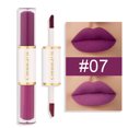 thumbnail image 1 of Ganfancp Doble Cabeza de Labios Esmalte de Bloqueo de Color Impermeable Lápiz Labial No Se Desvanece y No Manchada con Espejo de Cristal Brillo de Agua Dudu Lip Glaze Ofertas Del Día Liquidación 1X B, 1 of 2