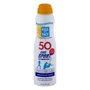 Kiss My Face Suns creen Cool Sport Air Pow ered Sp ray SP F 50, 6.0 FL OZ