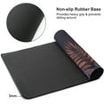 thumbnail image 4 of Large Mouse Pad for Desk, Abstract Palm Leaves Desk Mats on Top of Desks, Non-Slip Rubber Base Mousepad with Stitched Edges, Keyboard Mouse Mat Desk Pad for Work, Game, Office, 35.5"x16"x0.12", 4 of 6