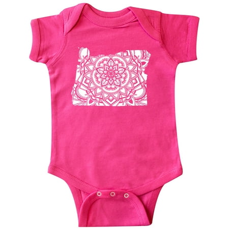 

Inktastic Oregon Silhouette Mandala Gift Baby Boy or Baby Girl Bodysuit