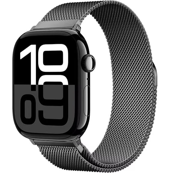 GoldMine Stainless Steel Loop Compatible with Apple Watch Band 38mm 40mm 41mm 42mm 44mm 45mm 46mm 49mm, Magnetic Clasp Band for iWatch Series 11 10 9 8 7 6 5 4, SE 3 2 1 Ultra3 2, Women & Men