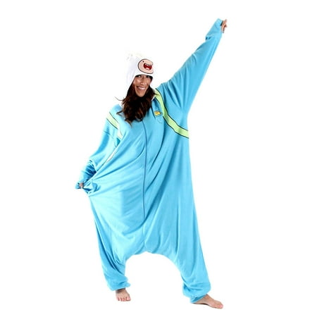 Adventure Time Finn the Human Hooded Kigurumi Pajama Costume