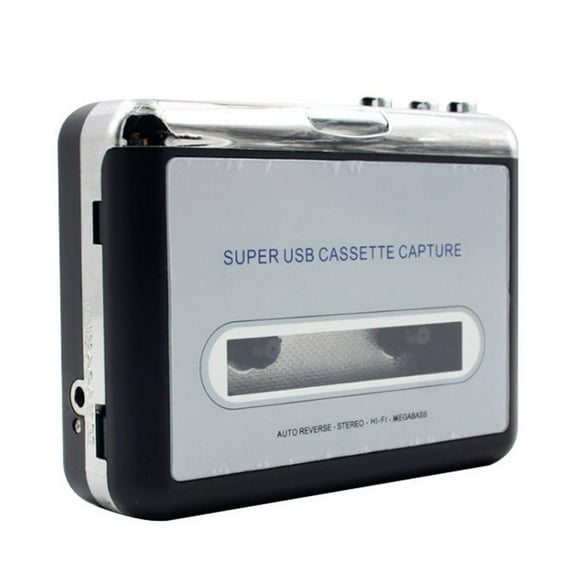 TFixol USB Cassette to MP3 Converter - Portable Tape Player with USB Power, Battery Option, and Headphones for Nostalgic Audio Conversion and Playback