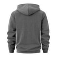 thumbnail image 2 of Yievot Quarter Zip Up Hoodie Men Fleece Lined Hooded Sweatshirt Winter Thick Warm 1/4 Zip Pullover Tops with Pockets, 2 of 6