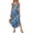 Blue, variant on HOXZODT Women’s Argyle Plaid Maxi Dress Sleeveless Scoop Neck Side Slit Summer Maxi Dresses for Women, Blue, L