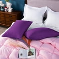 thumbnail image 3 of Flxxie Envelope Queen Pillowcases Set of 2, 500TC Egyptian Cotton, 20x30, Purple - Luxury Hotel Style Bedding, 3 of 7