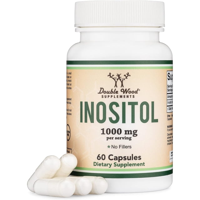 Double Wood Inositol | 1,000 Mg Per Serving | 30 Servings | 60 Capsules