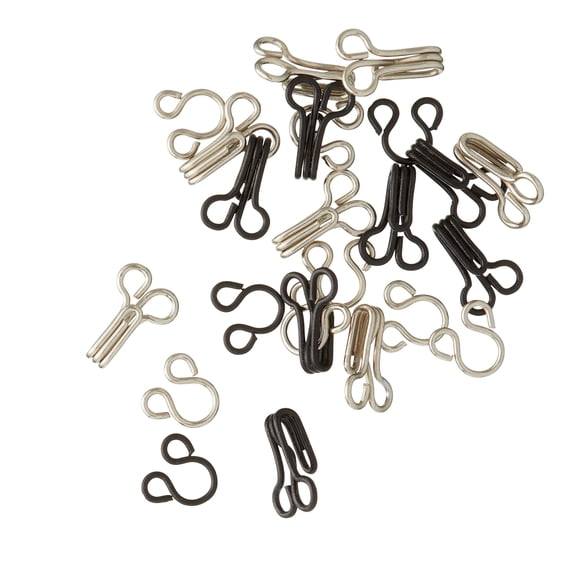 12 Packs: 14 ct. (168 total) Hooks & Eyes by Loops & Threads