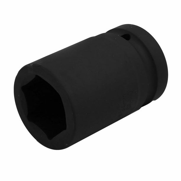 1inch Square Drive 34mm Inner Hex 80mm Length CRMO Steel Black Impact Socket