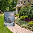 thumbnail image 5 of 28x40 inch Double-Sided Garden Flags Banners Vibrant Outdoor Decor for House Patio Outdoor Vintage-style Christmas Train, 5 of 6