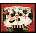 thumbnail image 2 of DiPaolo, Dan 23x20 Gold Ornate Wood Framed with Double Matting Museum Art Print Titled - Cafe Bistro Bakery, 2 of 4