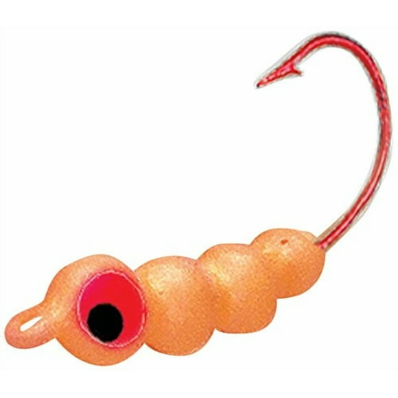 Northland Tackle CWG2-8 Creep Worm No.2 Hook, Super Glow Orange
