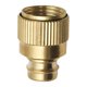 thumbnail image 1 of Conector de grifo de manguera de jardín de latón Adaptador rápido de manguera Accesorios para reemplazos 4 puntos, 1 of 9