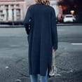 thumbnail image 7 of TKLPEHG Long Cardigan Sweaters for Women Fall Fashion Open Front Long Sleeve Oversized Casual Coat with Pockets (Navy,XXL), 7 of 7