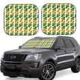thumbnail image 6 of Kdxio Corn 8 Print 2-Piece Sun Shade Front Windshield - Foldable Car Front Window Sunshades for Most Sedans SUV Truck, 6 of 6