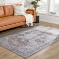 thumbnail image 4 of Hauteloom Abner Hallway, Kitchen Machine Washable Runner Rug - Traditional - Dark Red, Beige, Medium Gray - 2'7" x 10', 4 of 11