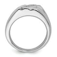 thumbnail image 2 of Sterling Silver Rhodium Plated Diamond Men's Ring, 2 of 5