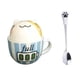 thumbnail image 1 of Taza Doble de Cerámica Gato Kawaii Bateria Full HappyWare, 1 of 3