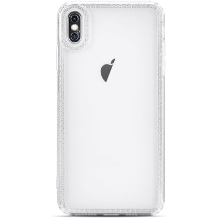 for iPhone Xs Max Case Cute Clear Bling Crystal Diamond Phone Case, with Sparkle Camera Len Protector Soft TPU Cover Case for Women Girls, Clear