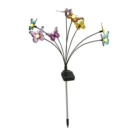 

1/2/4Pcs Colorful Firefly Lamp 6/8-head Butterfly Solar for Parks Paths Walkways