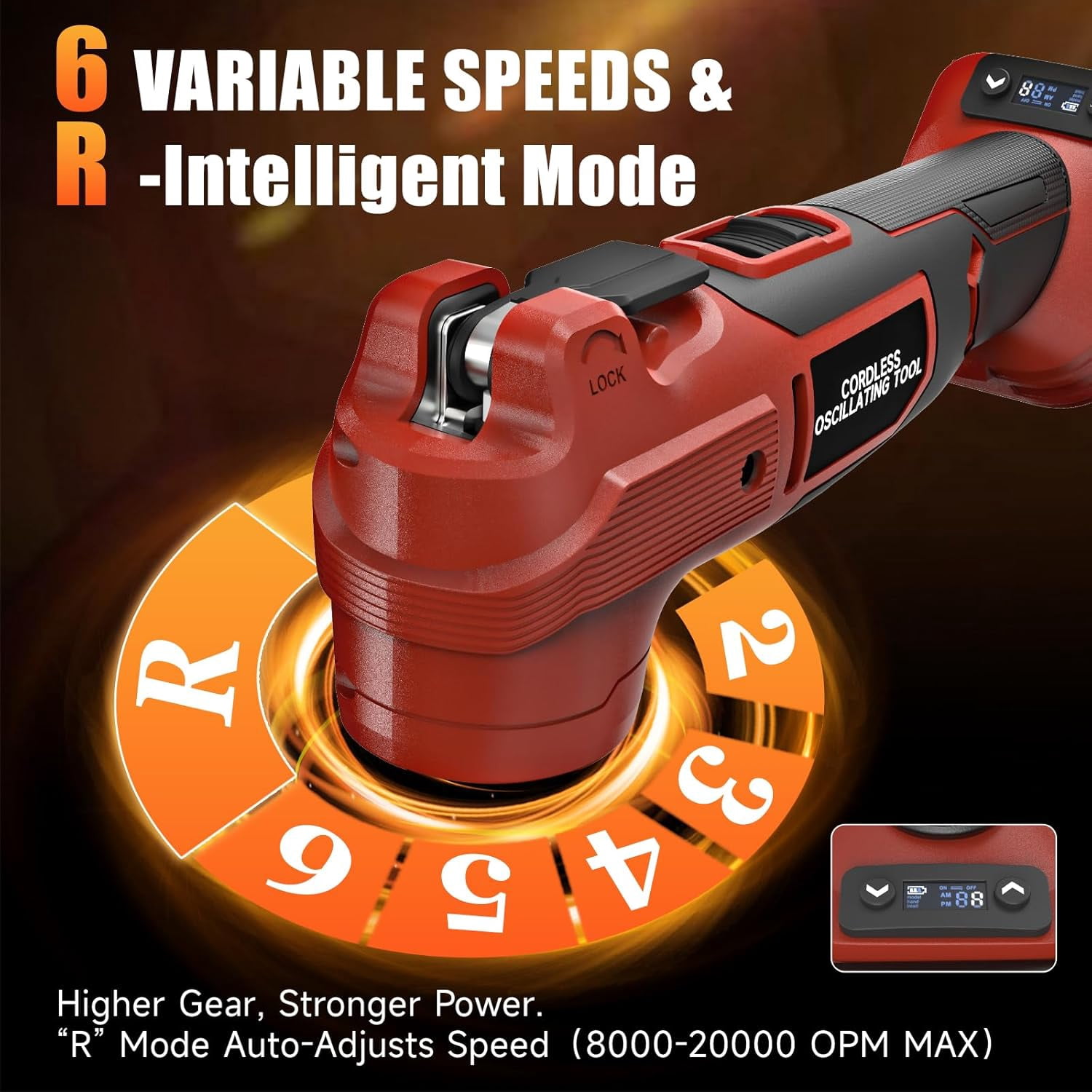Upgraded Oscillating Multi Tool Compatible with Milwaukee 18V Max Battery, Cordless Oscillating Tool with Brushless Motor 20000 OPM, 7 Gear for Cutting, Sanding, Scraping, Tool Only Visit the CAMXTOO