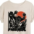thumbnail image 3 of Marvel Black Panther - Linocut Style Print - Women's Oversized Graphic T-Shirt, 3 of 5