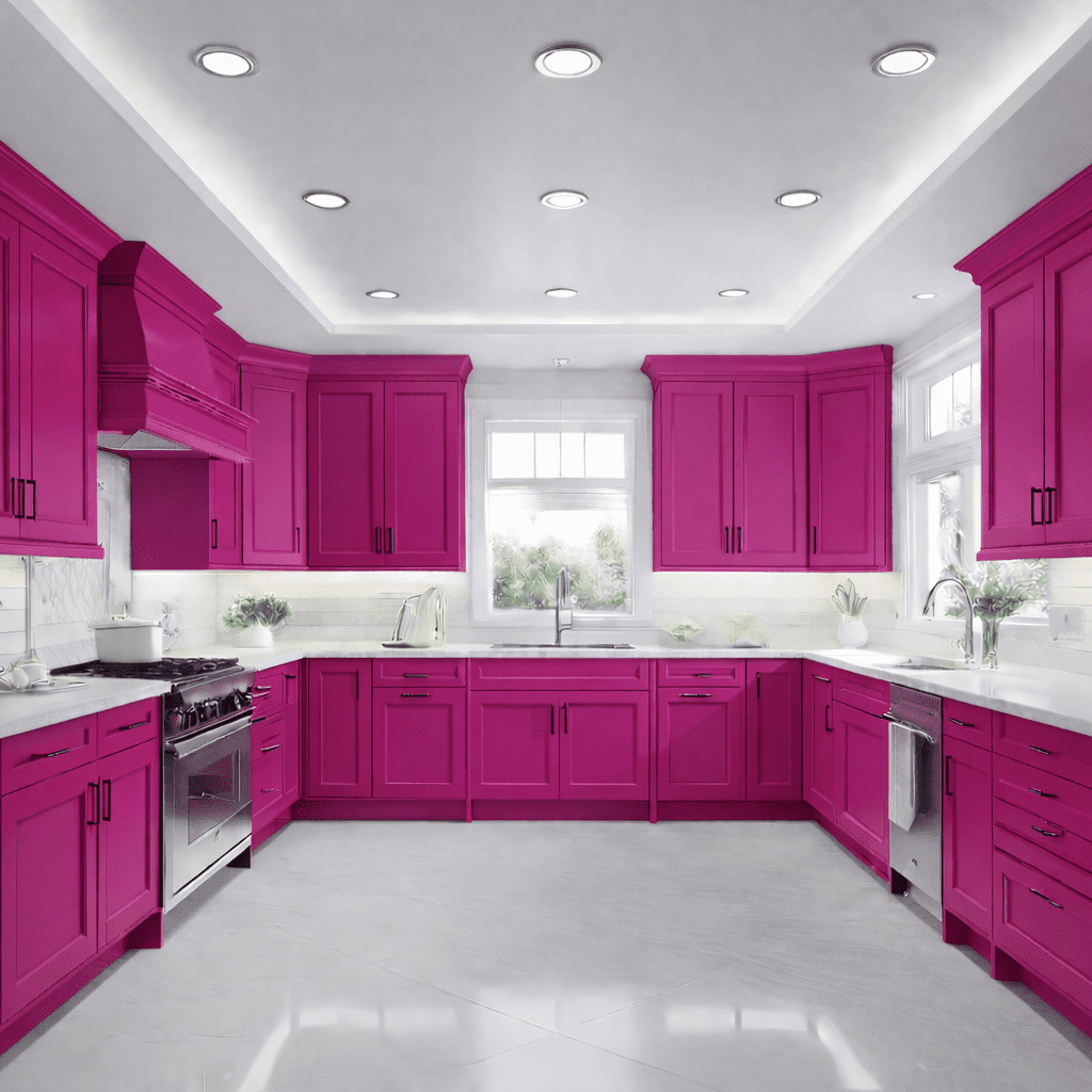 ALL-IN-ONE Paint by Heirloom Traditions, B-Sassy (Rich Raspberry), Quart - Durable cabinet and furniture paint. Built in primer and top coat, no sanding needed. Includes our 30 featured color card.