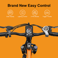 "Jasion EB5 Electric Bike, 26"" Tires, 7 Speed, Orange 350W, 40 Miles