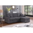 thumbnail image 4 of Cosmic Homes Aria Sleeper Sofa Bed, Inflatable, Modern, 100% Polyester, Cushions Included, Grey, 4 of 5