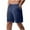 Navy, variant on Mlzmgr Cotton Linen Shorts for Men Elastic Waist Regular Fitted Casual Going out Vacation Beach Shorts
