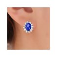 thumbnail image 6 of RYLOS Jewelry For Women Sterling Silver Birthstone Jewelry Ring, Earring & Pendant Necklace Gemstone & Diamonds 6X4MM  Blue Star Sapphire  September Birthstone Womens Jewelry Matching  Friendship, 6 of 10