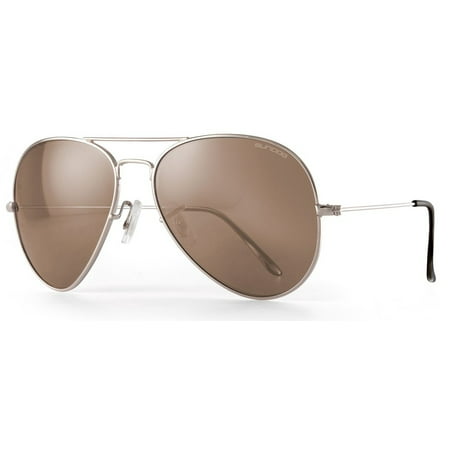 Sundog SIBELLA Polarized Sunglasses Silver Frame Brown Lens