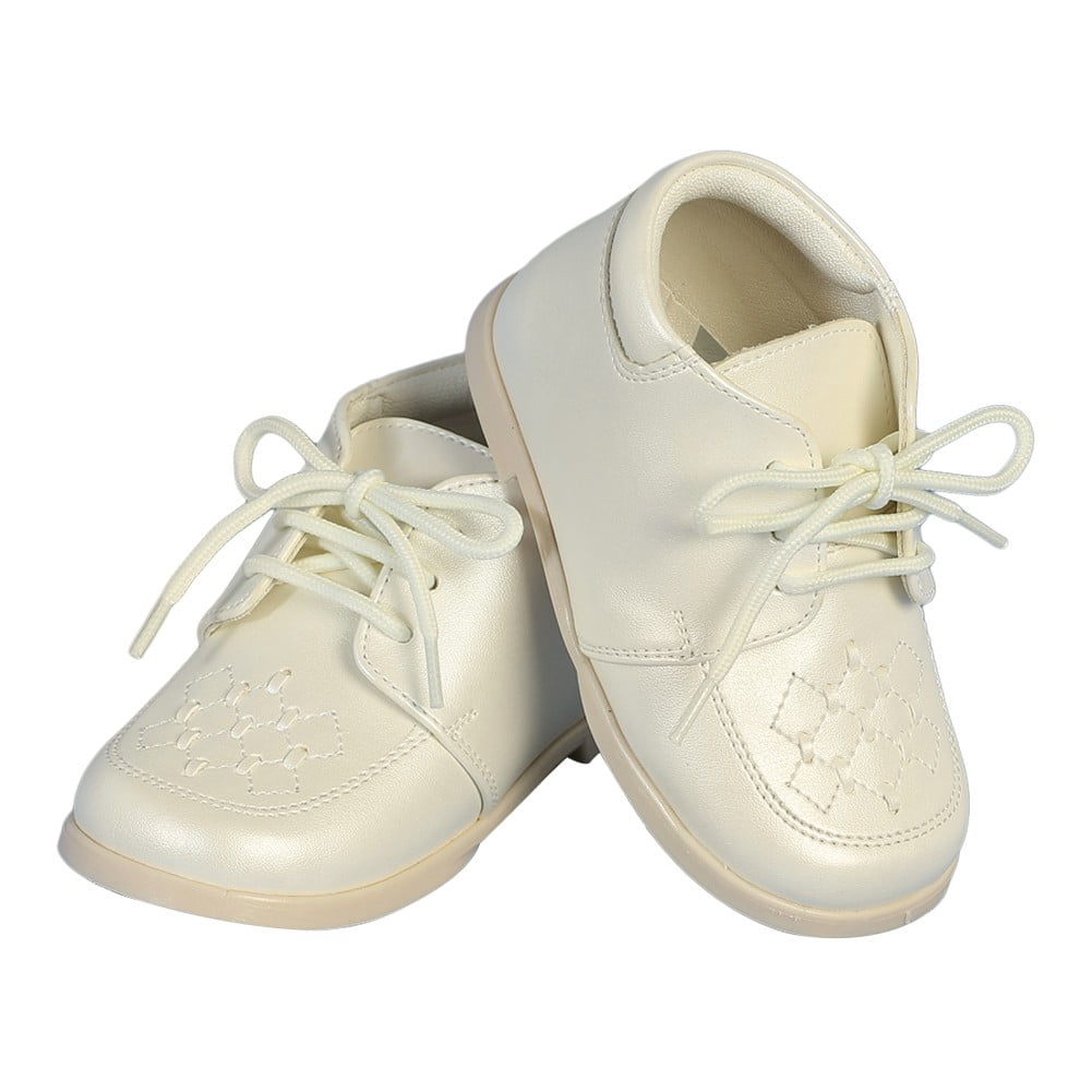 ivory christening shoes
