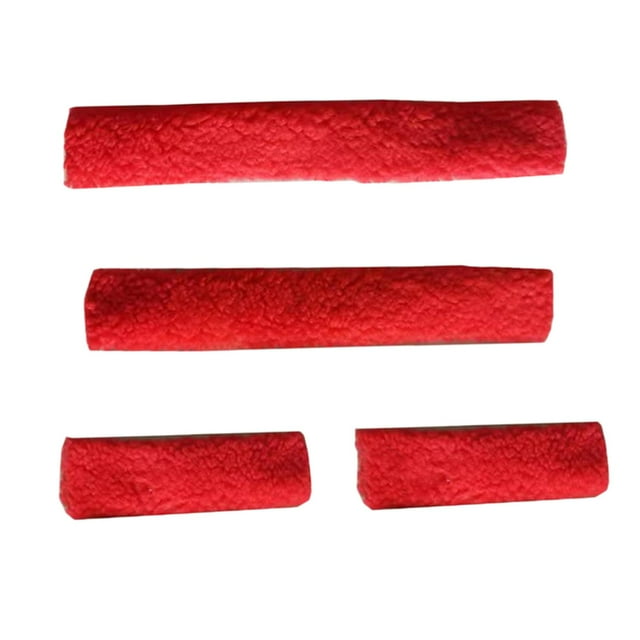 4 fundas para muserola de cabestro de caballo, suministros equinos, muserola suave Rojo