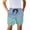 Blue Gradient Pattern, variant on Pockets Bed Sheet Board Shorts for Summer Beach, Elastic Waist Quick Dry Boys Swim Trunks, Eagle American Flag