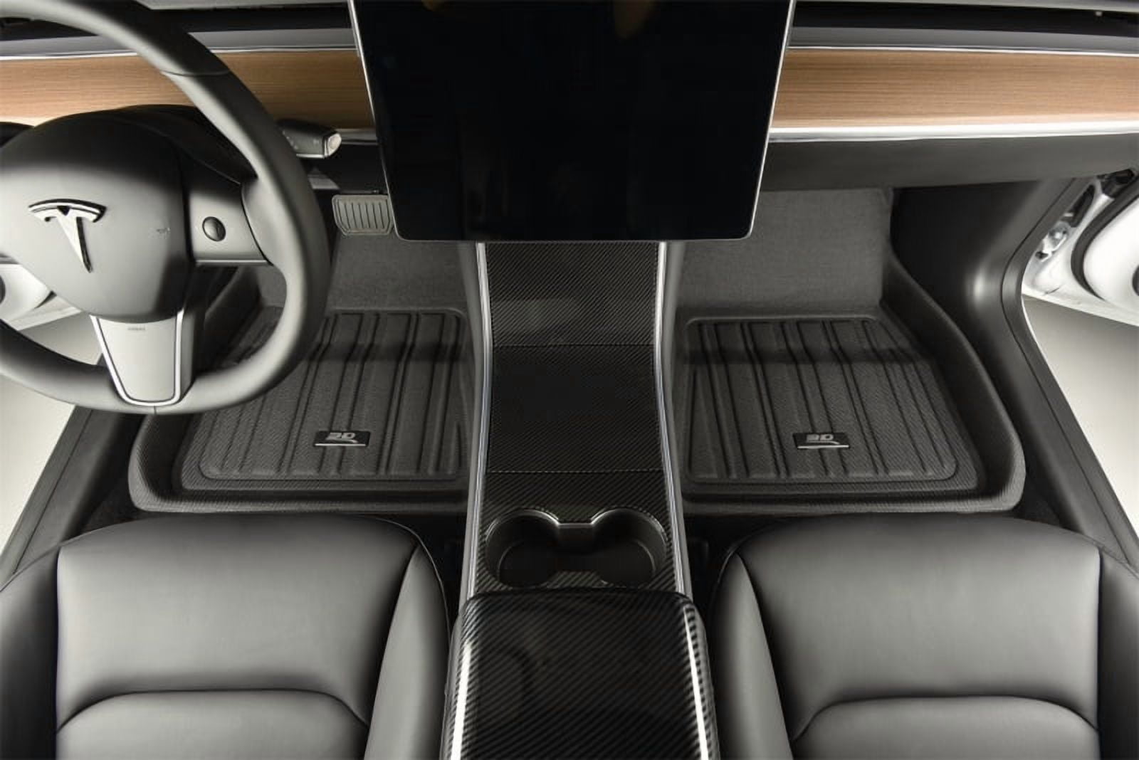 3D MAXpider Custom Fit Floor Mat (Black) Compatible with Tesla Model Y (ELITECT Tesla Model Y Juniper 2026 - Full Set)