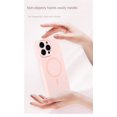 thumbnail image 3 of Original Liquid Silicone For Magsafe Wireless Charge Magnetic Case for iphone 15 14 13 12 Pro Max Cover Accessories Light Yellow For iphone 13, 3 of 6
