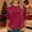Wine, variant on VISALY Velvet Ribbed Tunic Tops for Women Dressy Casual 3/4 Sleeve Velour Blouses Crewneck Pullover Tops Trendy Loose Fit Shirts Business Casual Work Basic Tee Shirts Fall Pullover Shirt Beige L