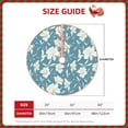 thumbnail image 2 of Disketp Lilies Flowers Christmas Tree Skirt, Christmas Tree Decorations, Christmas Decor, Tree Mat Decoration(30-48IN)-30", 2 of 6