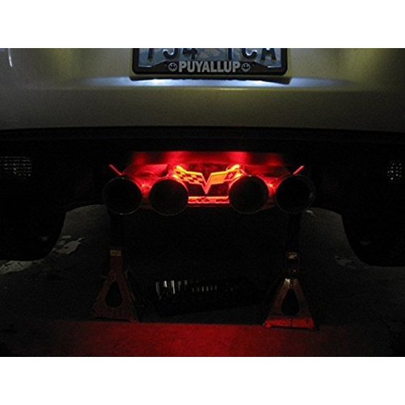 Corvette Exhaust Plate LED Lighting Kit : 2005-2013 C6 only (Red)