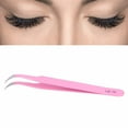thumbnail image 4 of Lash Tweezers False Eyelashes  Eyelashes Extension Tweezers Extension Eyelashes Tweezers Lash Tweezers Stainless Steel False Eyelashes  For Eyelashes Extension PinkLE-15 Curved, 4 of 8