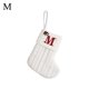 thumbnail image 1 of Calcetines de Navidad con letras y nombres para el hogar, calcetín de punto con alfabeto, colgante de árbol de Navidad, decoraciones para el hogar, G T0R8, 1 of 4
