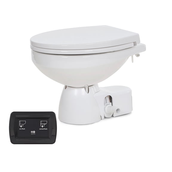 Jabsco Quiet Flush E2 Fresh Water Toilet Regular Bowl - 12V  ... [38045-4192RSP]