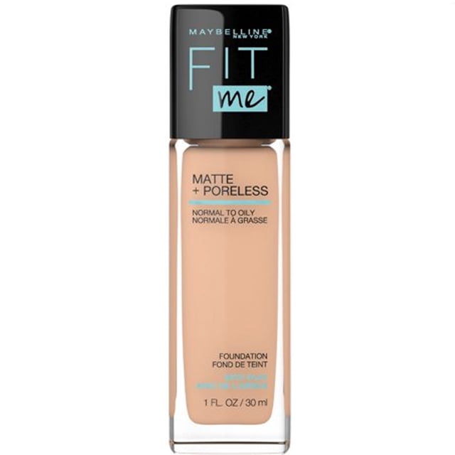 Maybelline New York Fit Me Matte + Poreless Foundation Makeup, Ultra-Lightweight Formula Controls Shine, for Normal to Oily Skin, 130 buff beige ,30 ml