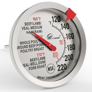 Stainless Steel Oven Safe Meat Thermometer with Animals Printing