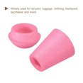 thumbnail image 4 of Unique Bargains Lot de 20 Butée d'Extrémité en Plastique pour Cordon, Verrou d'Extrémité de Cordon, Attache de Corde, Rose, 4 of 5